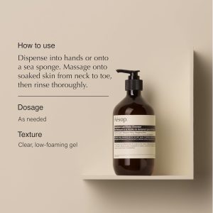 Aesop Resurrection Aromatique Hand Soap. Geranium Leaf Body Wash